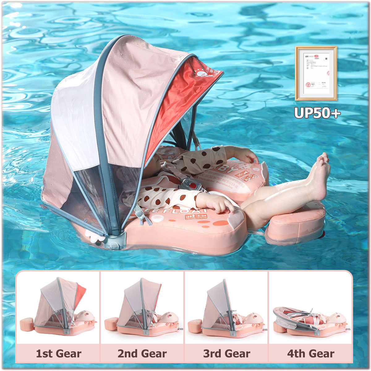 Mambobaby Salamander | Air-Free Baby Float | 3-24 Months