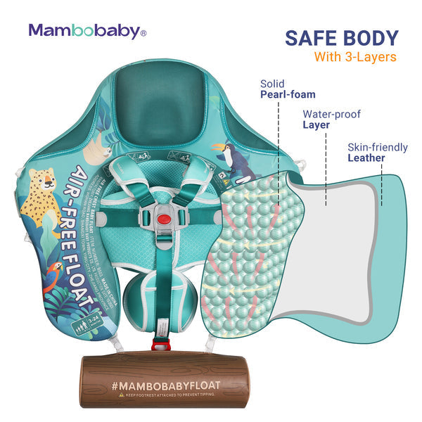 Mambobaby Tropical Rain Forest | Air-Free Baby Float | 3-24 Months