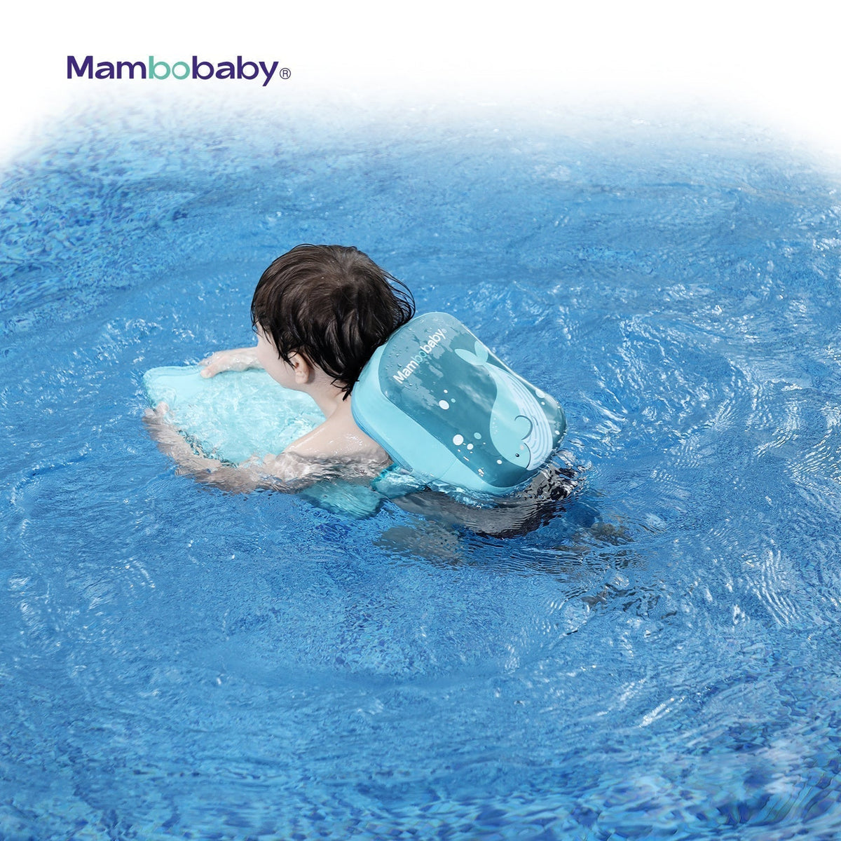 Original Mambobaby™ Back Float Swim Trainer for UK toddlers, featuring air-free PearlFoam™ tech.