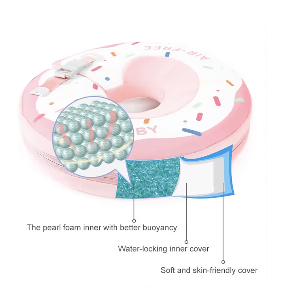 Diagram showing the 3-layer material of the Mambobaby™ Donut including PearlFoam™ core.
