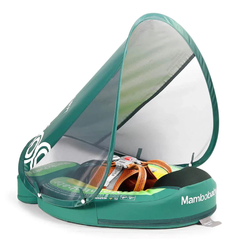 Original Mambobaby™ Playful Avocado baby float for UK pools. Non-inflatable air-free design for babies 3-24 months.