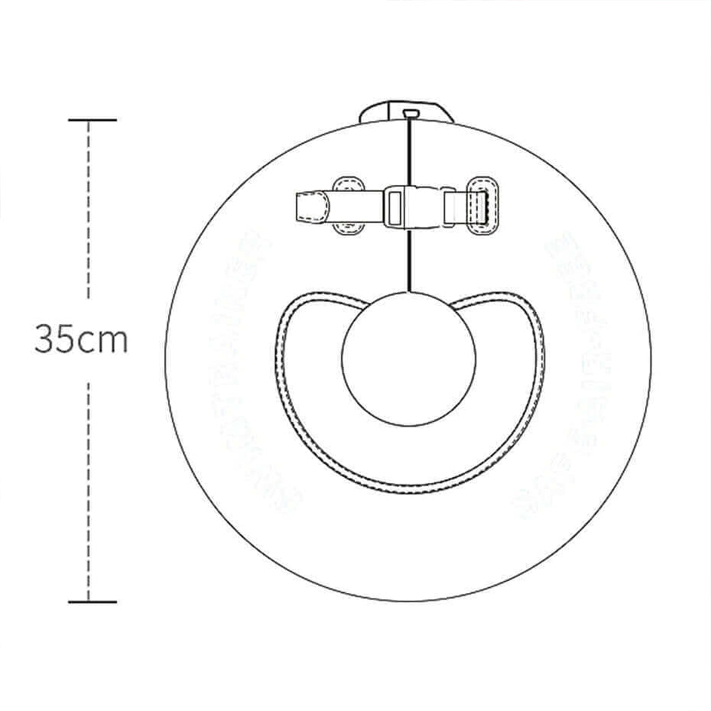Technical specifications and size dimensions for the Mambobaby™ Neck Float UK edition.