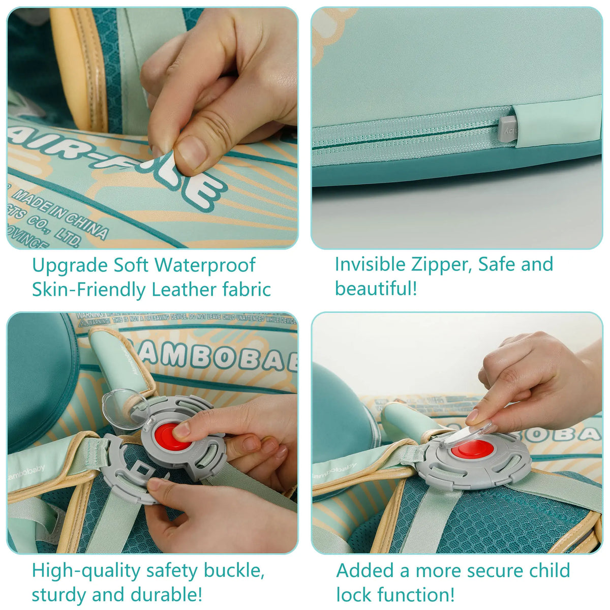 Easy-to-use Mambobaby self-inflating setup. No pump required—simply open the valve and watch it expand for instant fun.